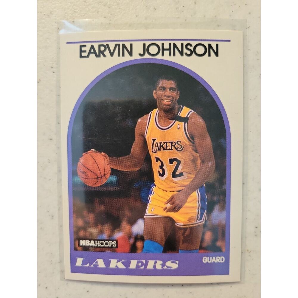 Earvin Magic Johnson 1989-1990 NBA Hoops #270 - Los Angeles Lakers - NBA HOF